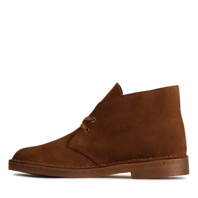 Clarks Desert Boot Classic Desert Gležnarji Moški Cola Suede | CLK571KCU