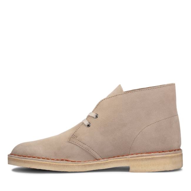 Clarks Desert Boot Classic Desert Gležnarji Moški Sand Suede | CLK934WJD