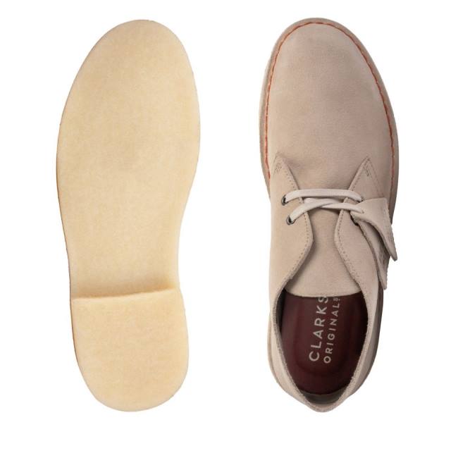 Clarks Desert Boot Classic Desert Gležnarji Moški Sand Suede | CLK934WJD