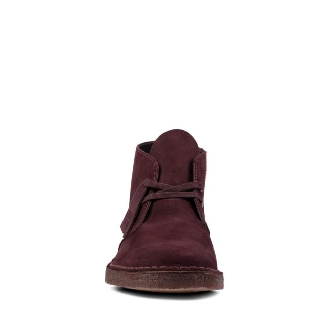 Clarks Desert Boot Desert Gležnarji Moški Bordo | CLK102PQV