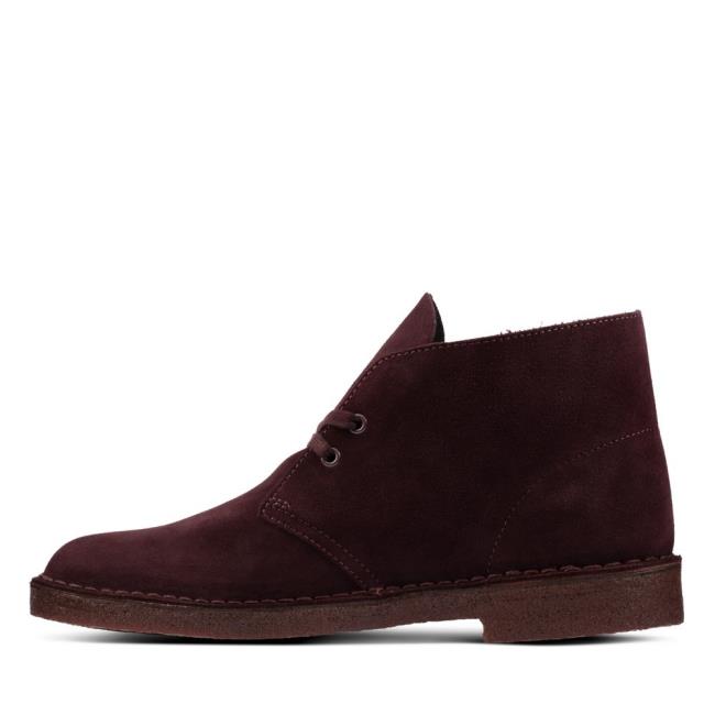 Clarks Desert Boot Desert Gležnarji Moški Bordo | CLK102PQV