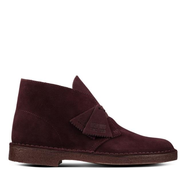 Clarks Desert Boot Desert Gležnarji Moški Bordo | CLK102PQV