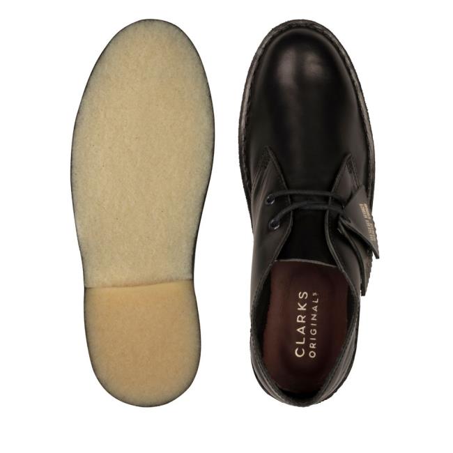 Clarks Desert Boot Desert Gležnarji Moški Črne | CLK650RXW