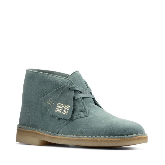 Clarks Desert Boot Gležnarji Ženske Modre | CLK169OFE