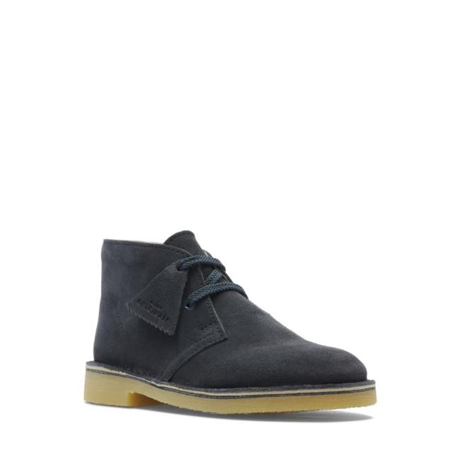 Clarks Desert Boot.. Originals Škornji Fantje Temno Modre | CLK041MTL