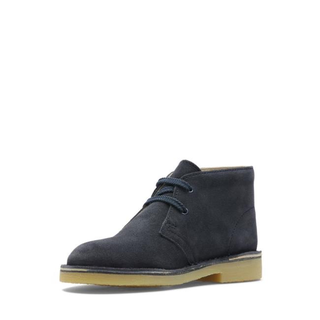 Clarks Desert Boot.. Originals Škornji Fantje Temno Modre | CLK041MTL