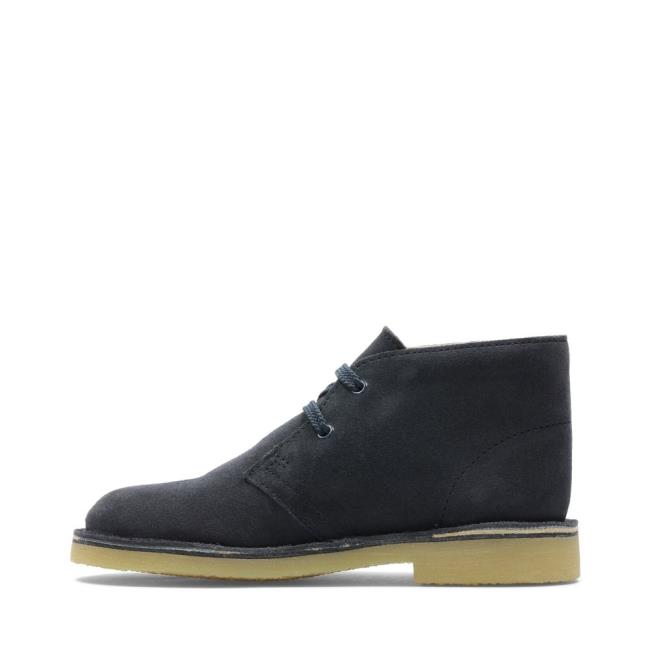 Clarks Desert Boot.. Originals Škornji Fantje Temno Modre | CLK041MTL