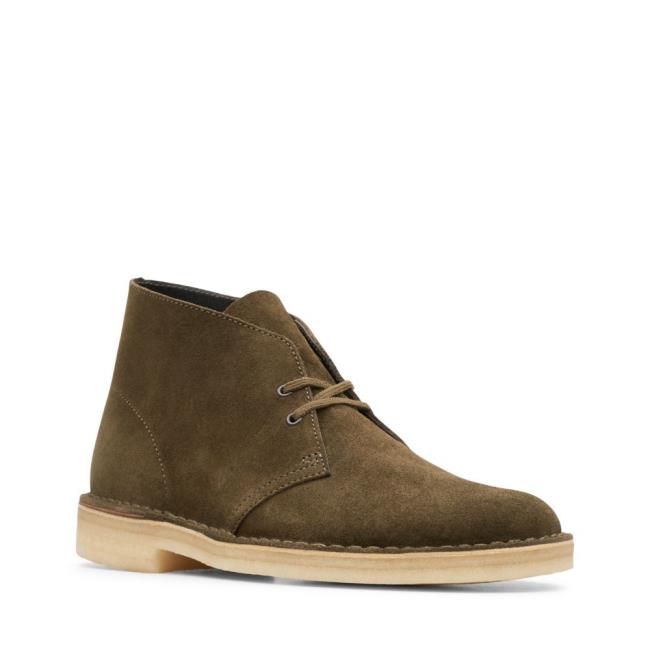 Clarks Desert Boot Originals Škornji Moški Temno Olivno Zelene | CLK286XQD