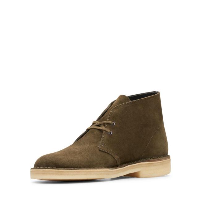 Clarks Desert Boot Originals Škornji Moški Temno Olivno Zelene | CLK286XQD