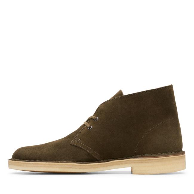 Clarks Desert Boot Originals Škornji Moški Temno Olivno Zelene | CLK286XQD