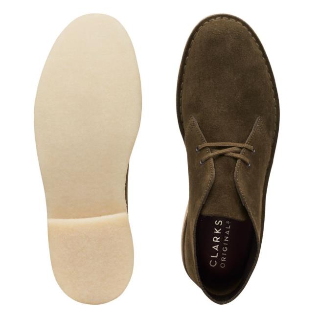 Clarks Desert Boot Originals Škornji Moški Temno Olivno Zelene | CLK286XQD