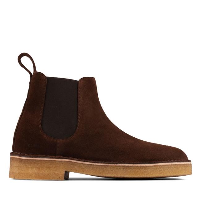 Clarks Desert Chelsea 2 Originals Škornji Moški Čokolade | CLK706AWQ