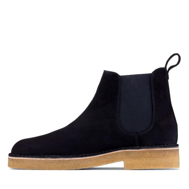 Clarks Desert Chelsea 2 Čevlji Chelsea Moški Temno Modre | CLK627XDY