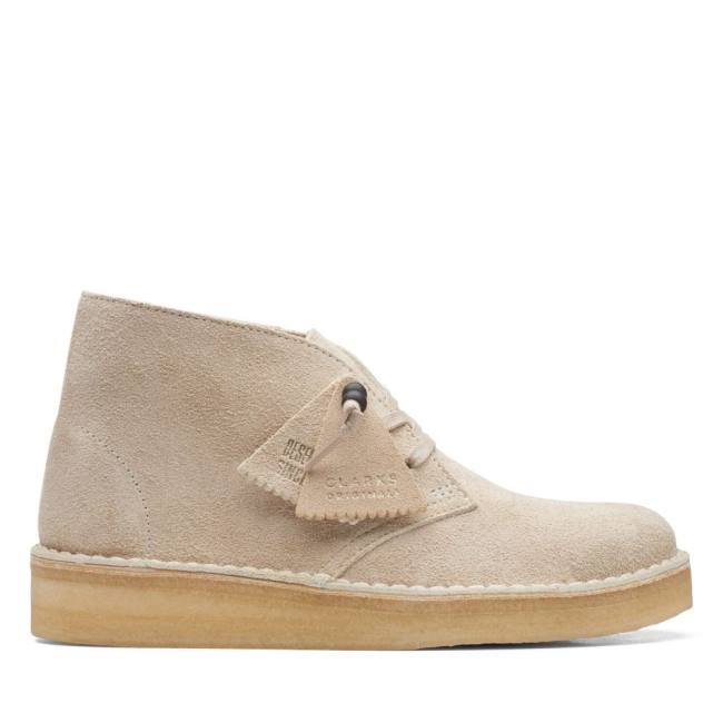 Clarks Desert Coal Classic Desert Gležnarji Ženske Bele | CLK968OAF