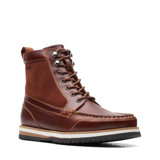 Clarks Durston Hi Originals Škornji Moški Rjave | CLK675WVU