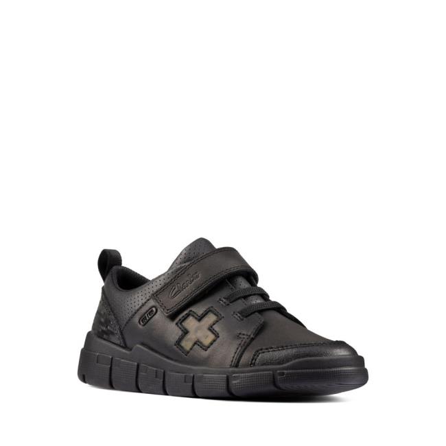 Clarks Encode Flash Kid Modne Superge Dekleta Črne | CLK308BHO