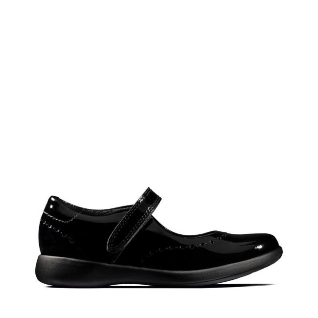 Clarks Etch Craft Kid Modne Superge Dekleta Črne | CLK701DAU