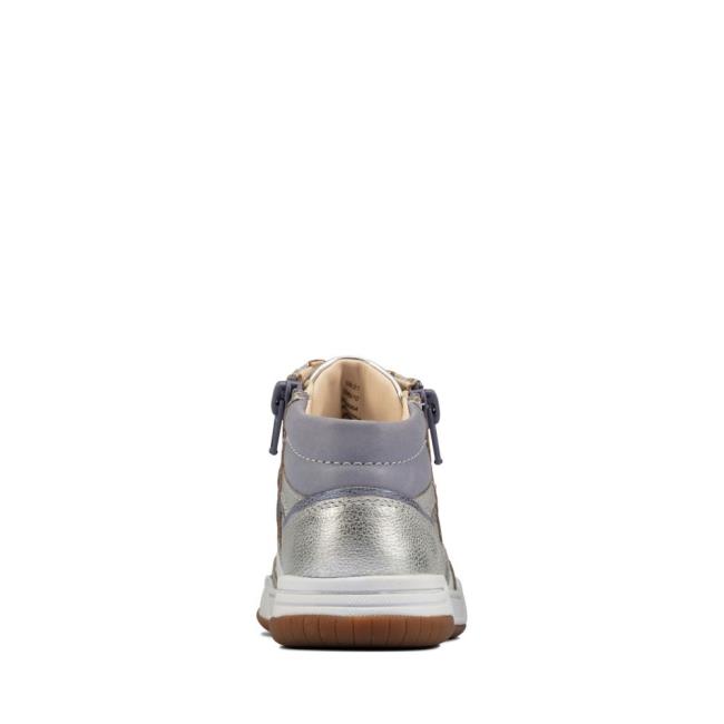 Clarks Fawn Peak Kid Superge Dekleta Srebrne | CLK967WAP