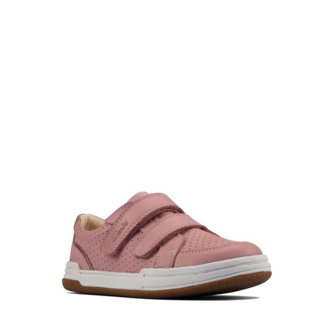 Clarks Fawn Solo Kid Modne Superge Fantje Svetlo Roza | CLK758PIY