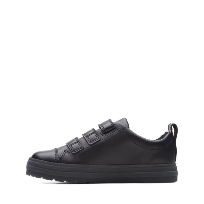 Clarks Flare Bright Kid Modne Superge Dekleta Črne | CLK578ZKP