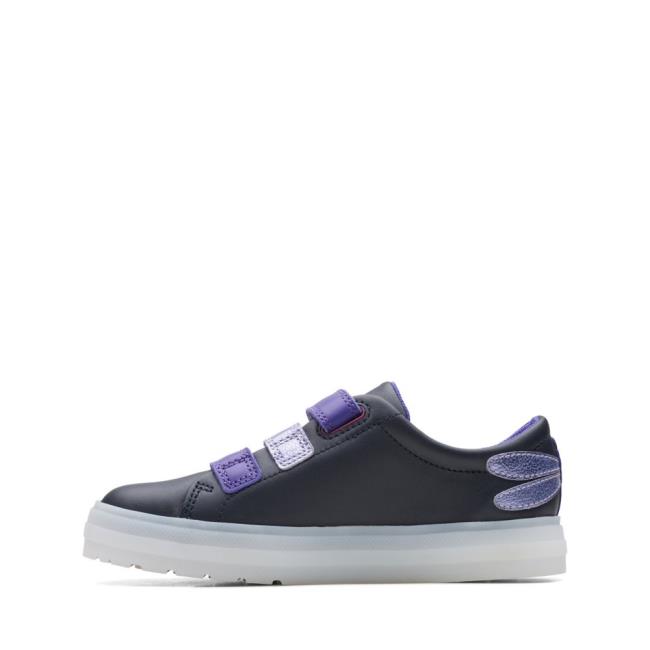 Clarks Flare Fly Kid Modne Superge Dekleta Črne | CLK594CZK