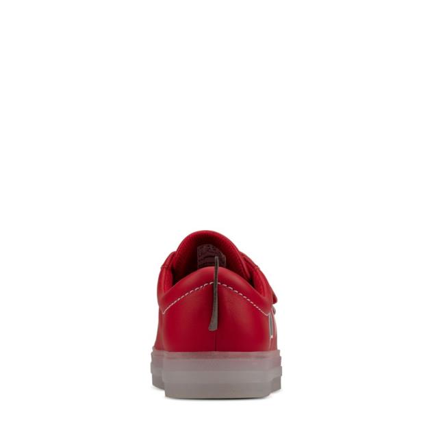 Clarks Flare Scale Lo Kid Modne Superge Fantje Rdeče | CLK612BQV