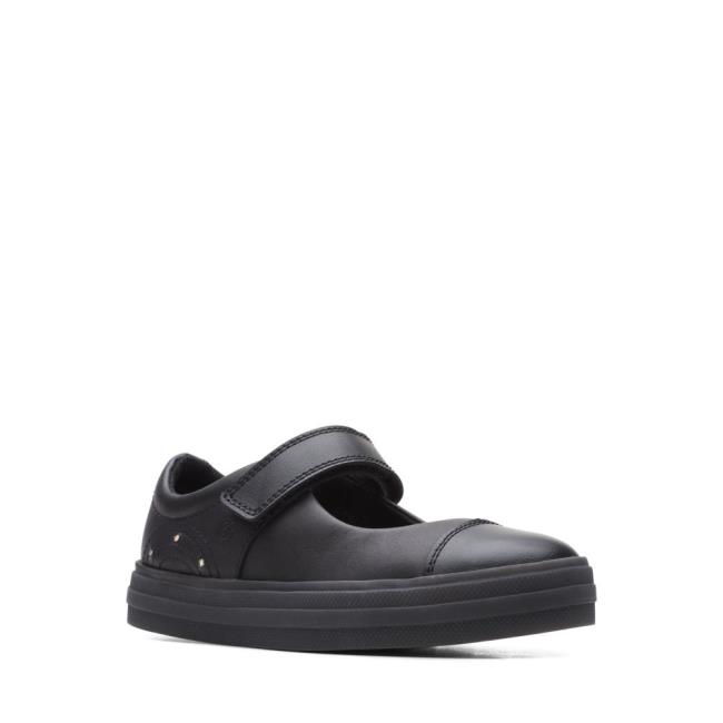 Clarks Flare Shine Kid Modne Superge Dekleta Črne | CLK248MCO