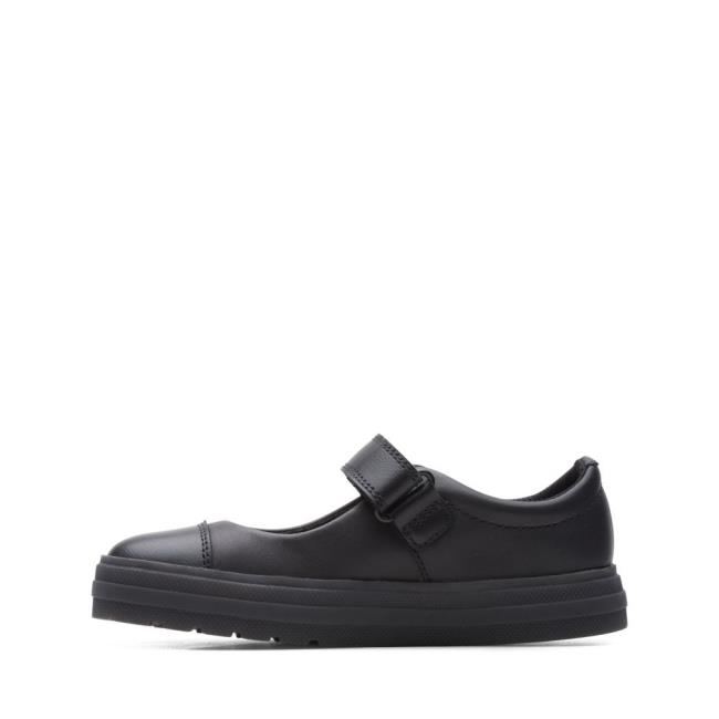 Clarks Flare Shine Kid Modne Superge Dekleta Črne | CLK248MCO