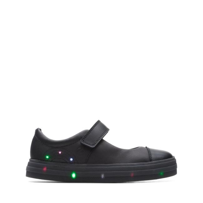 Clarks Flare Shine Kid Modne Superge Dekleta Črne | CLK248MCO