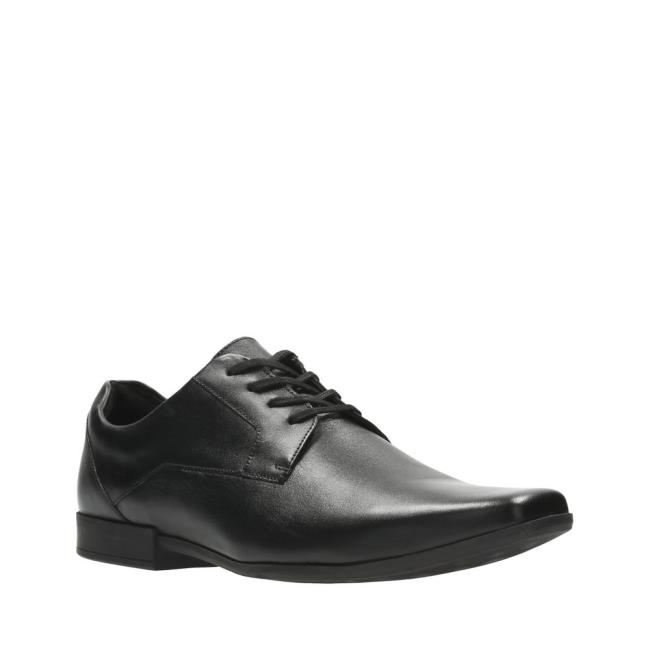 Clarks Glement Lace Črne Čevlji Moški Črne | CLK541CZY