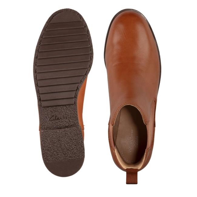 Clarks Griffin Plaza Gležnarji Ženske Temno Rjave | CLK158ZGE