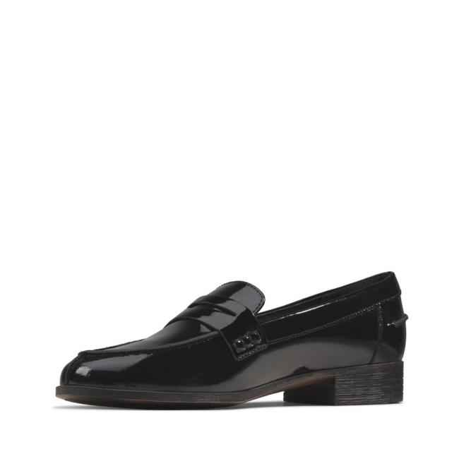 Clarks Hamble Loafer Mokasini Ženske Črne | CLK917VRP