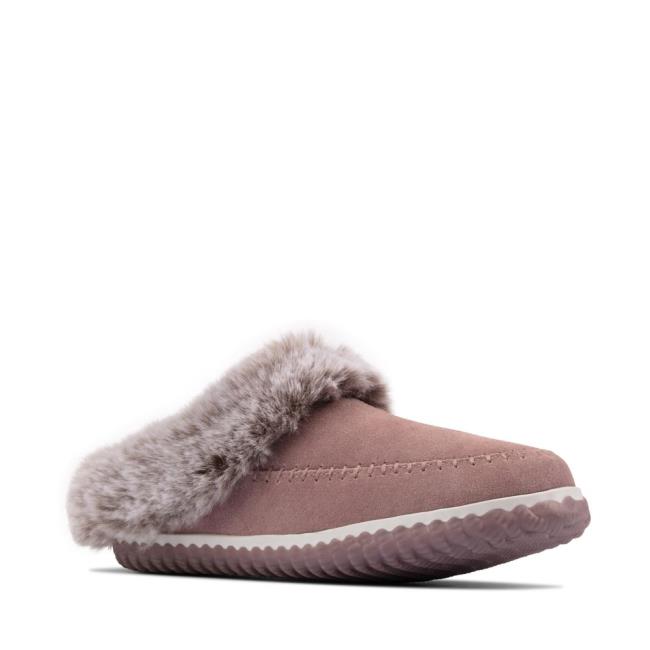 Clarks Home 2 Soft Copati Ženske Roza | CLK583LJE