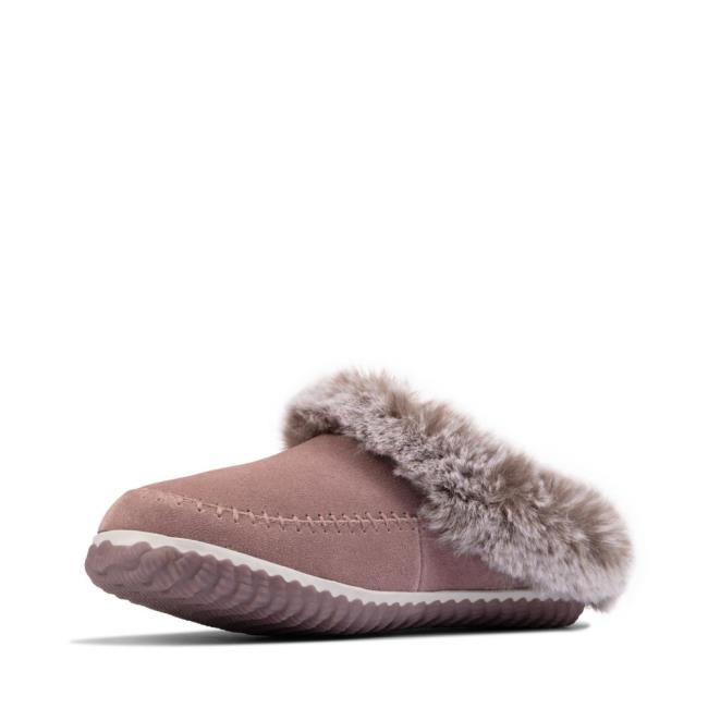 Clarks Home 2 Soft Copati Ženske Roza | CLK583LJE