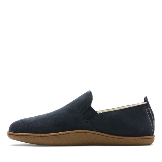 Clarks Home Mocc Copati Moški Temno Modre | CLK631BDM