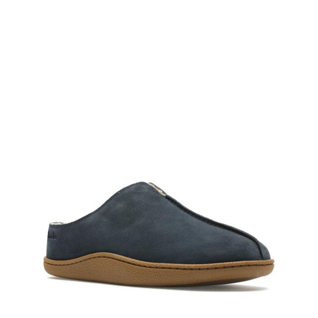 Clarks Home Mule Copati Moški Temno Modre | CLK317ZQN