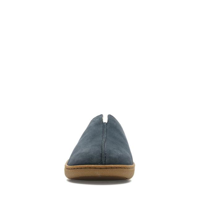 Clarks Home Mule Copati Moški Temno Modre | CLK317ZQN