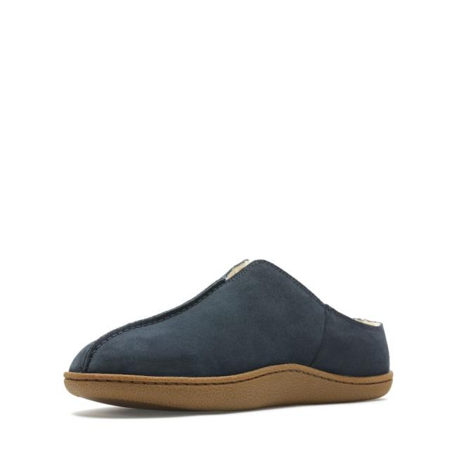 Clarks Home Mule Copati Moški Temno Modre | CLK317ZQN