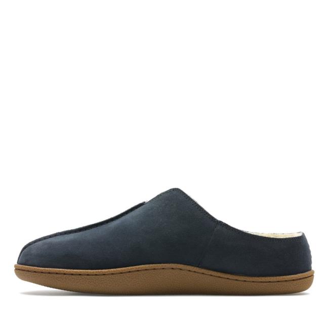 Clarks Home Mule Copati Moški Temno Modre | CLK317ZQN