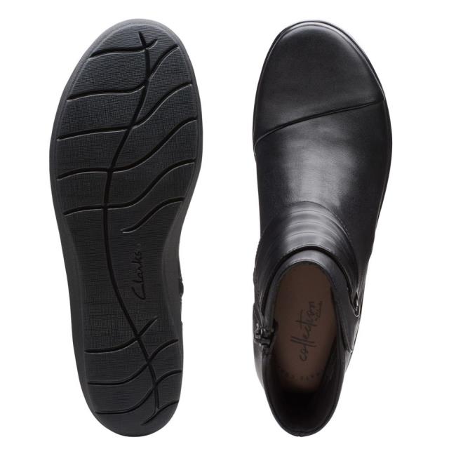 Clarks Hope Twirl Gležnarji Ženske Črne | CLK740LSQ