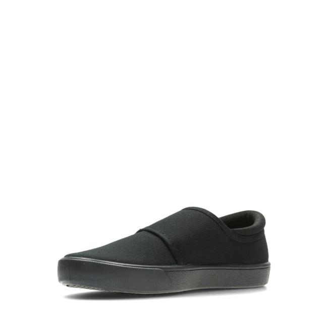 Clarks Hopper Run Kid Platneni Čevlji Dekleta Črne | CLK068WTU