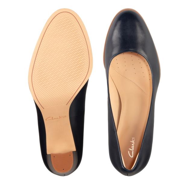 Clarks Kaylin Cara 2 Salonarji Ženske Temno Modre | CLK125VJM