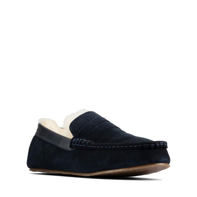 Clarks Kite Warm Copati Moški Temno Modre | CLK680MVF