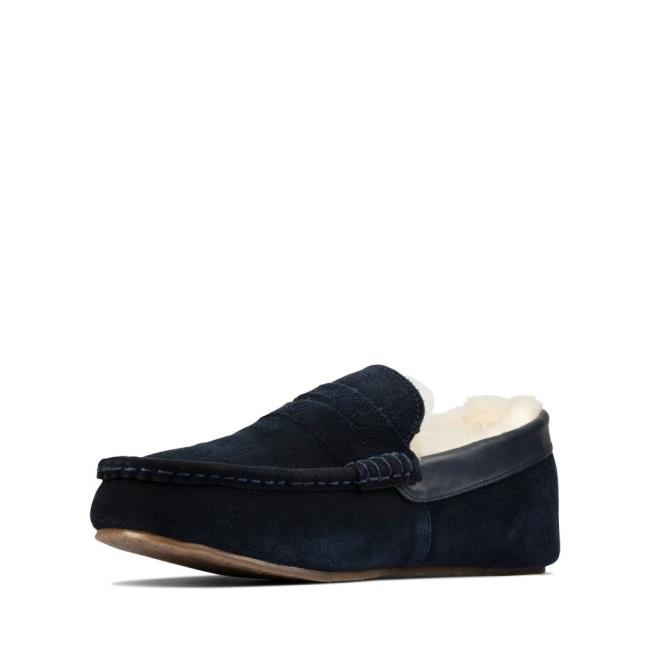 Clarks Kite Warm Copati Moški Temno Modre | CLK680MVF