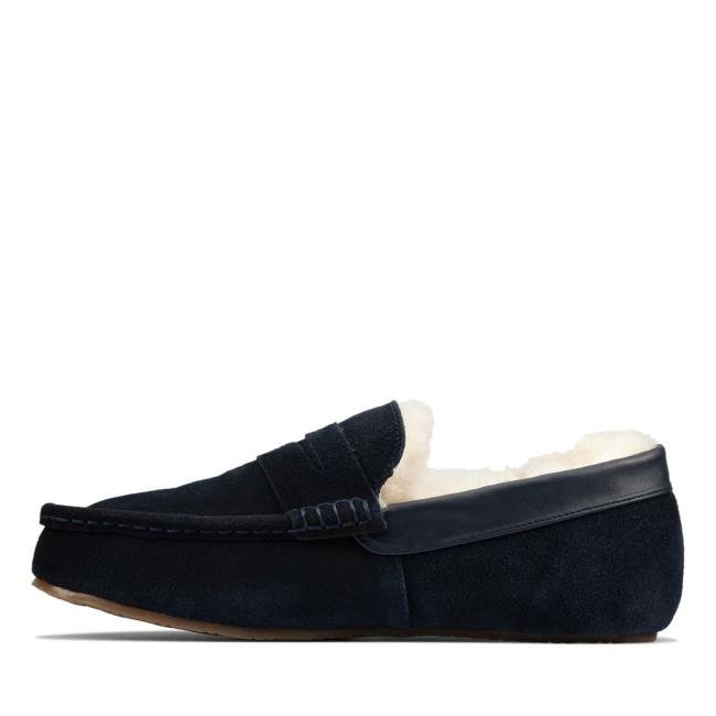 Clarks Kite Warm Copati Moški Temno Modre | CLK680MVF