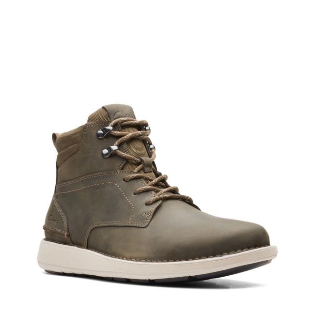 Clarks Larvik Mid Originals Škornji Moški Olivno Zelene | CLK391UDN