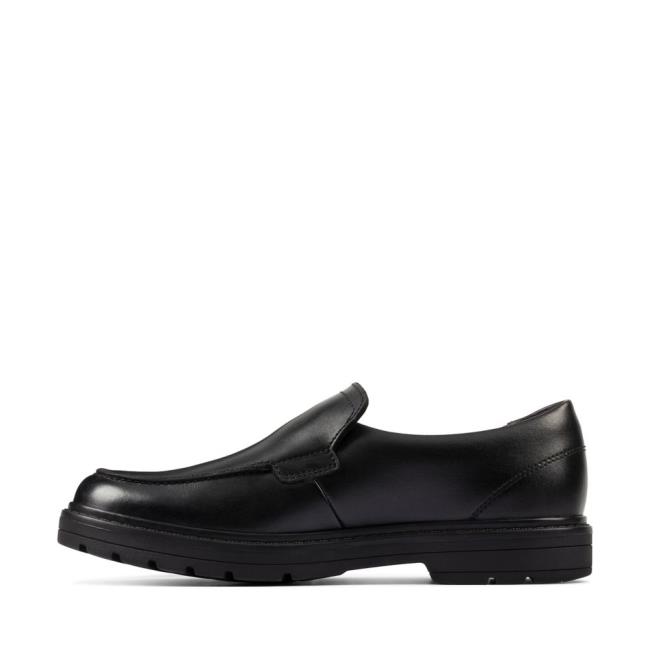 Clarks Loxham Grove Youth Modne Superge Fantje Črne | CLK397IZE