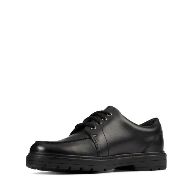 Clarks Loxham Pace Youth Modne Superge Dekleta Črne | CLK702NDJ