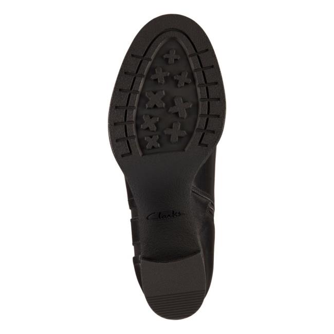 Clarks Mable Easy Škornji S Peto Ženske Črne | CLK739HPF