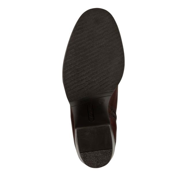 Clarks Mascarpone 2 Go Gležnarji Ženske Temno Rjave | CLK643FDA